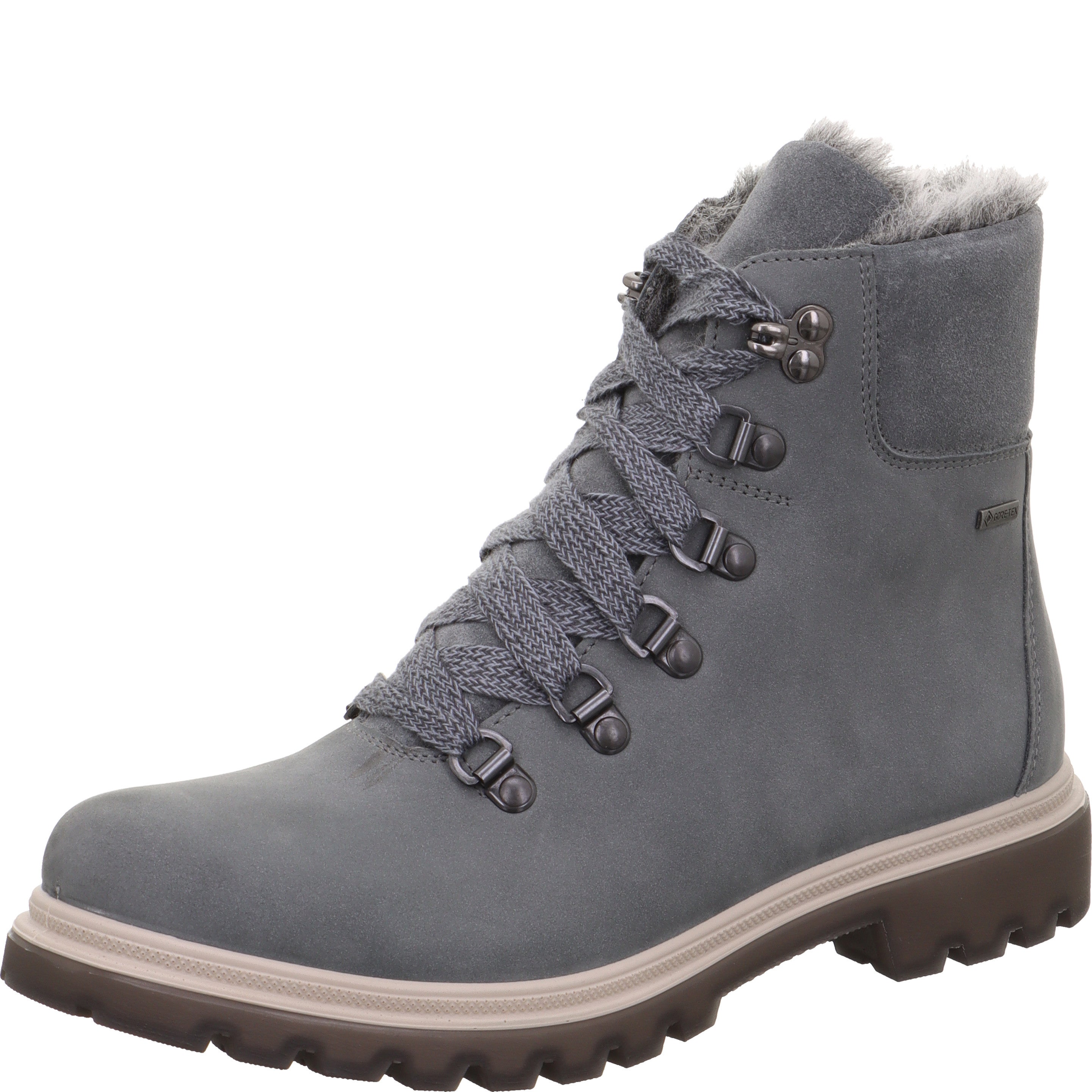 Legero MONTA Damen Schnürboots - Material: Leder in Grau