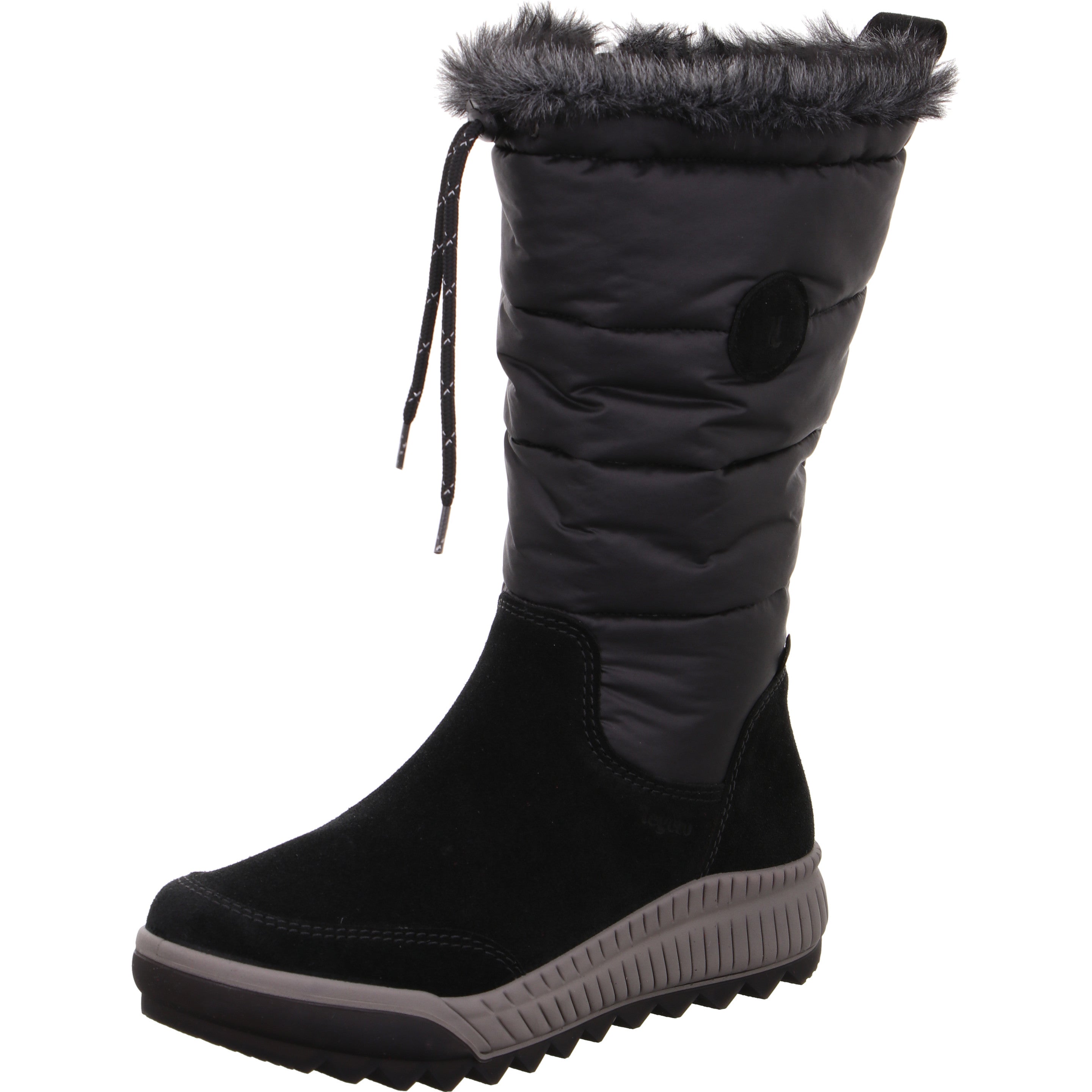 Legero TIRANO Damen Stiefel - Material: Leder/Textil in Schwarz