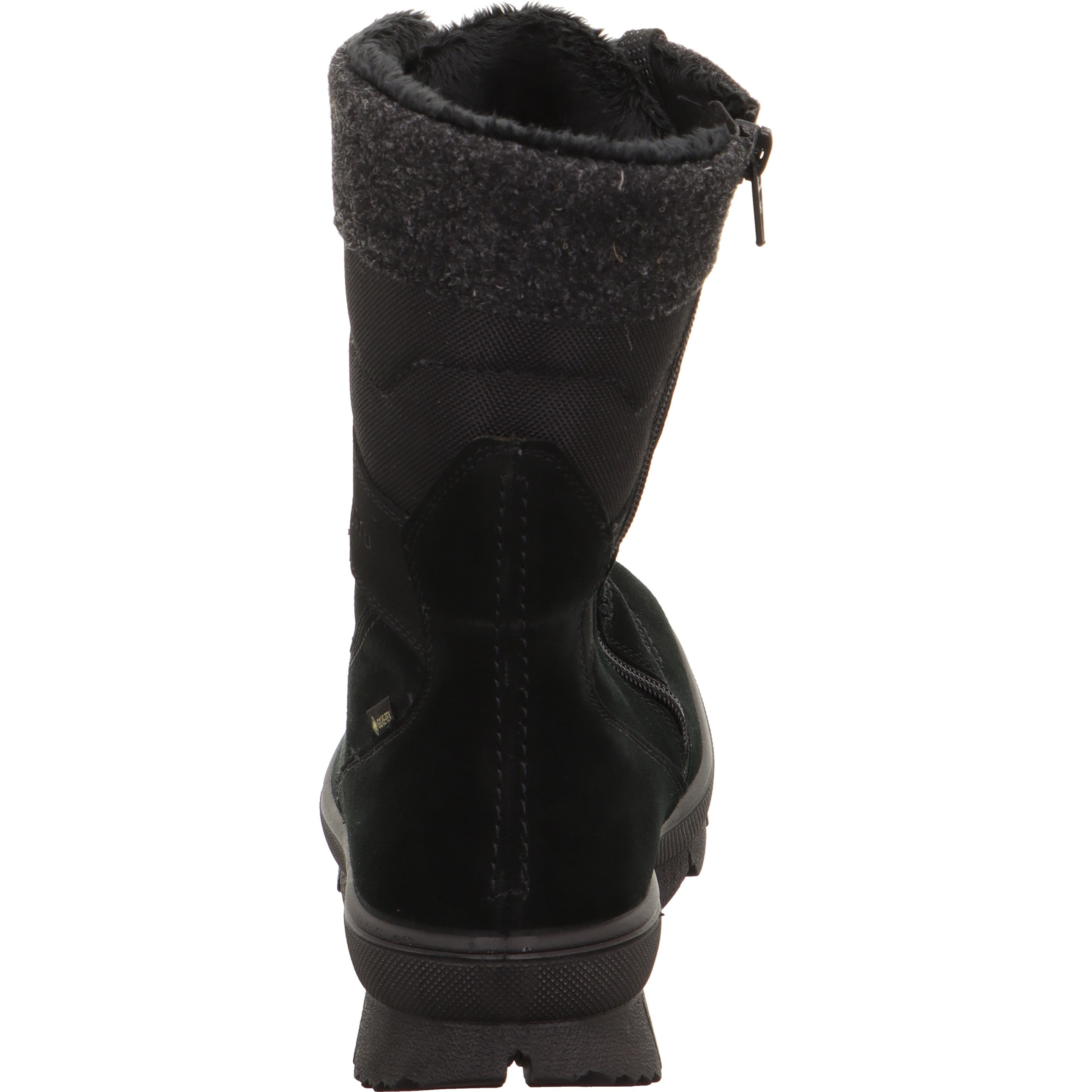 Legero NOVARA Damen Schnürboots - Material: Leder/Textil in Schwarz