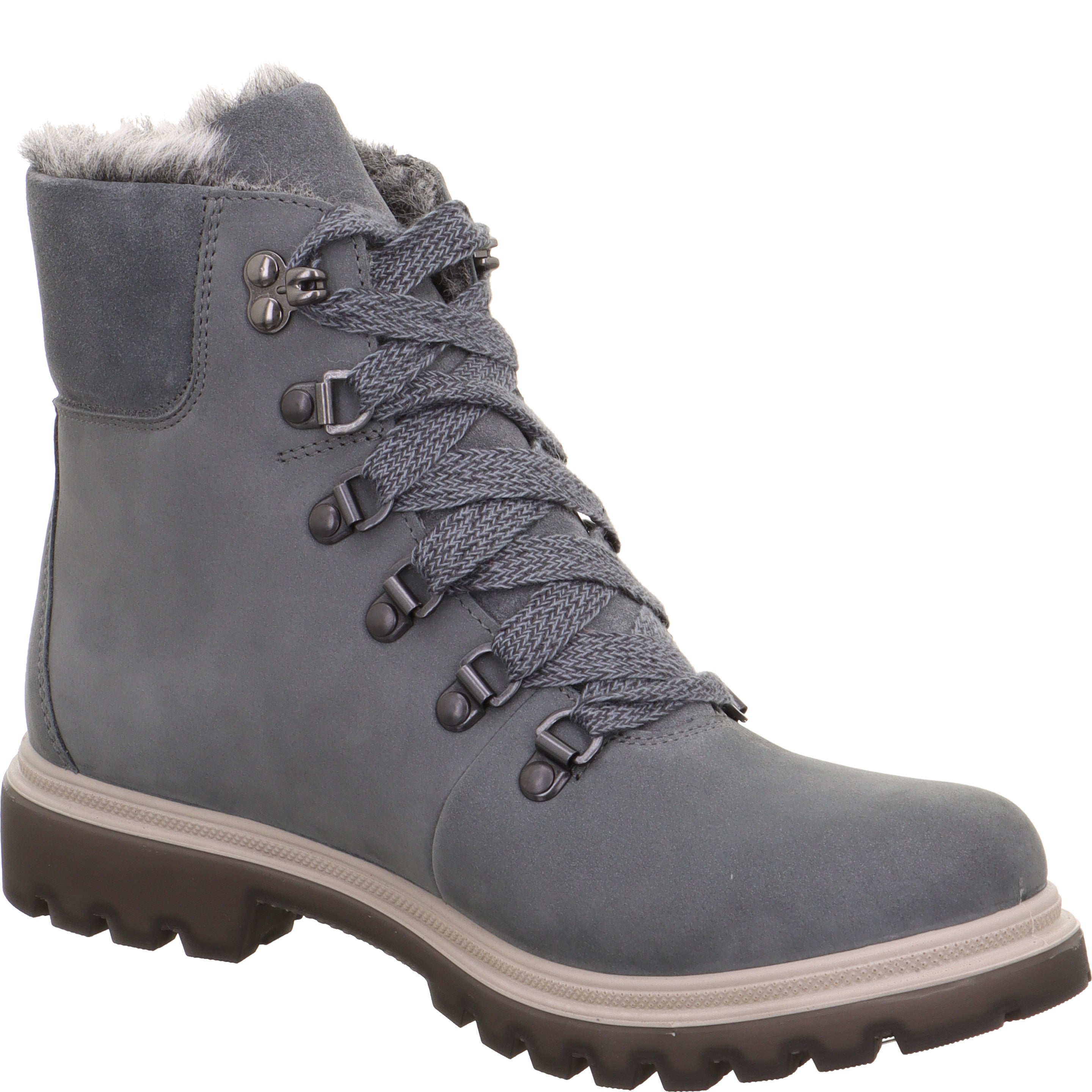 Legero MONTA Damen Schnürboots - Material: Leder in Grau