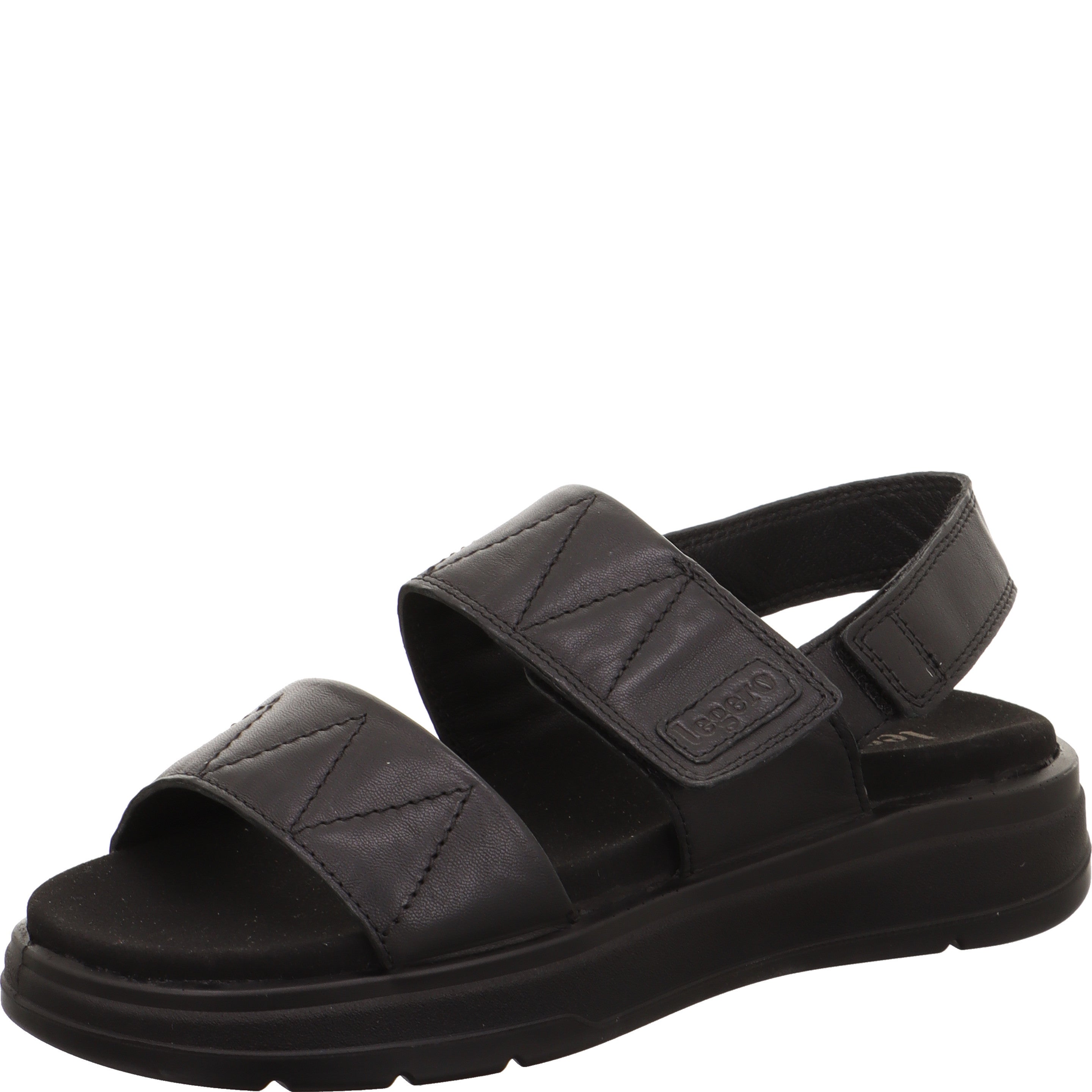 Legero SUNWALKER Damen Sandale - Material: Leder in Schwarz