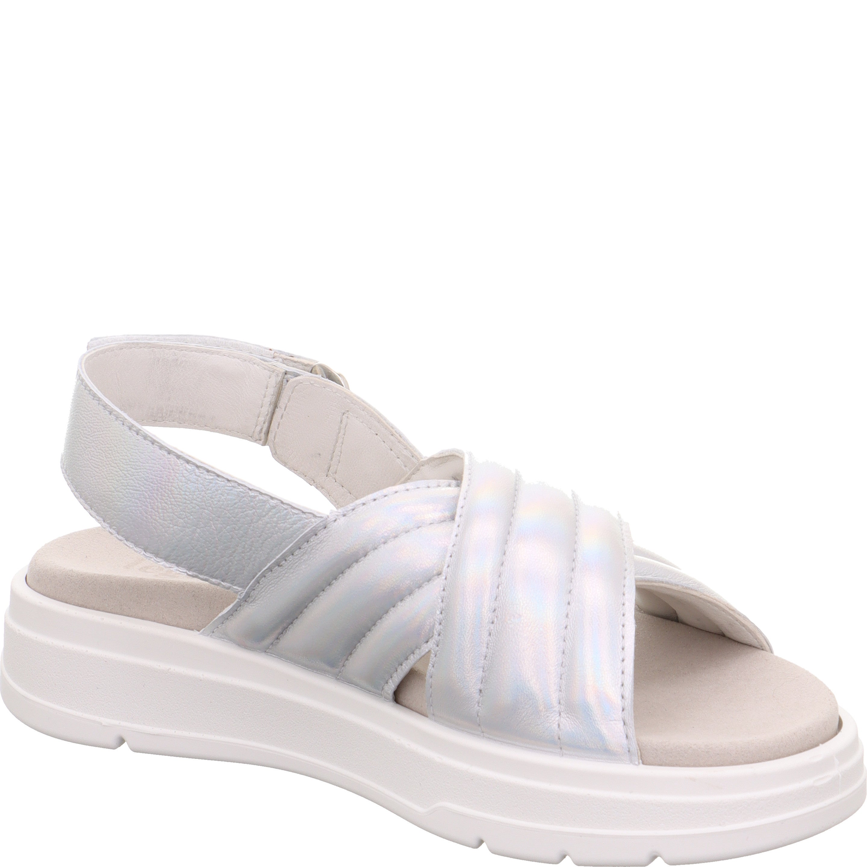 Legero SUNWALKER Damen Sandale - Material: Leder in Metallic