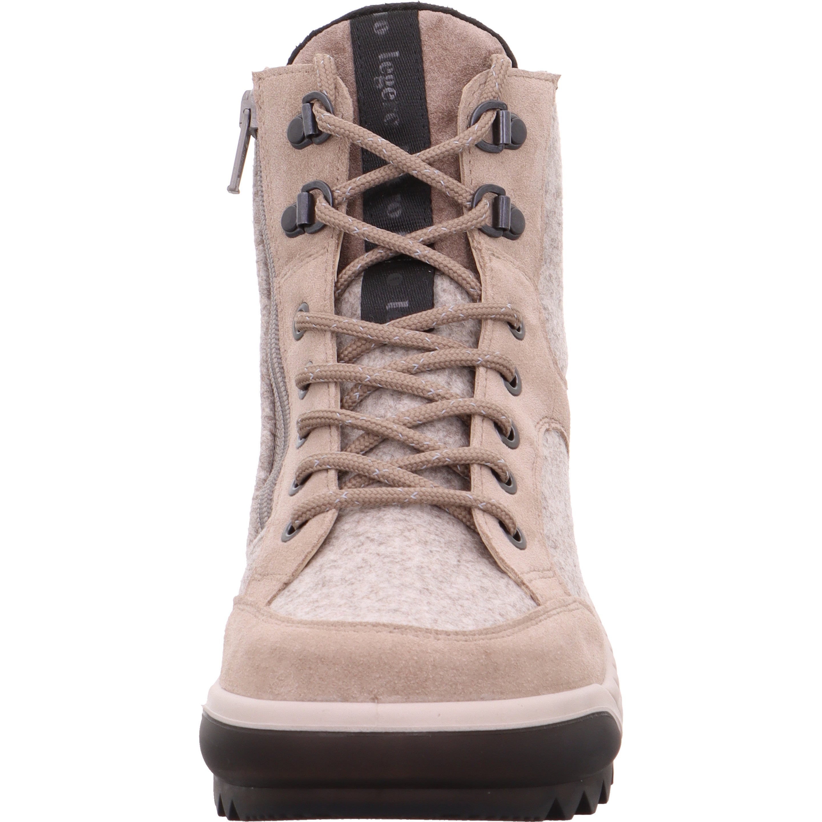 Legero TIRANO Damen Schnürboots - Material: Leder/Textil in Beige