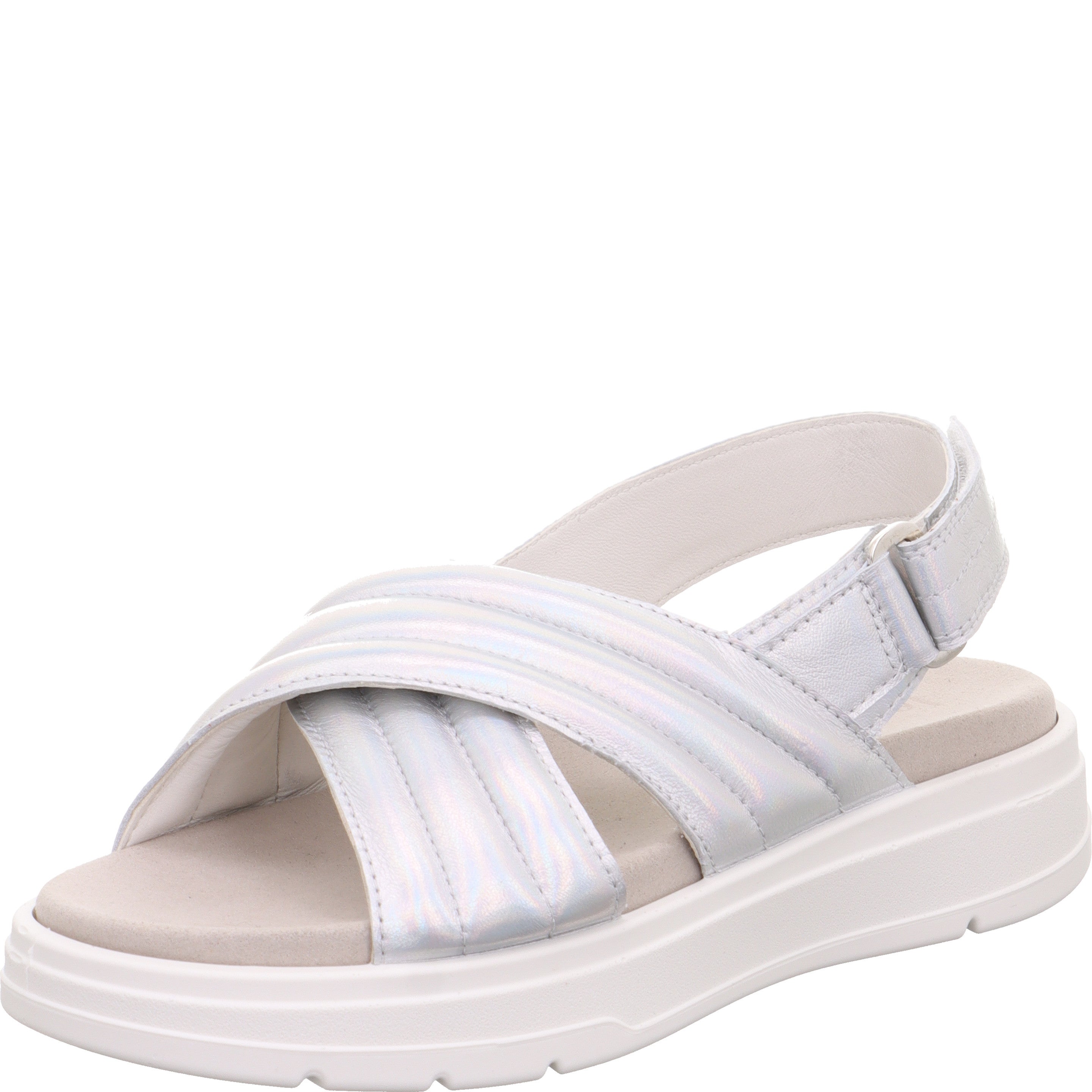 Legero SUNWALKER Damen Sandale - Material: Leder in Metallic