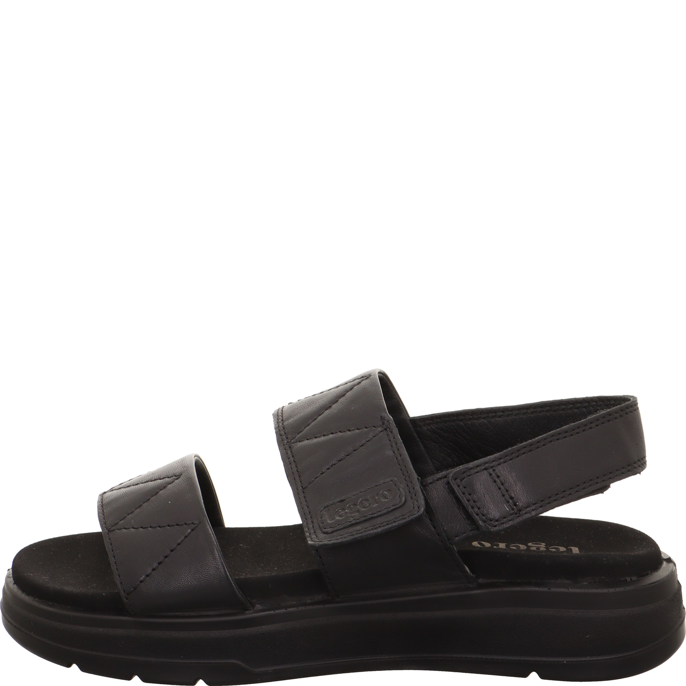 Legero SUNWALKER Damen Sandale - Material: Leder in Schwarz