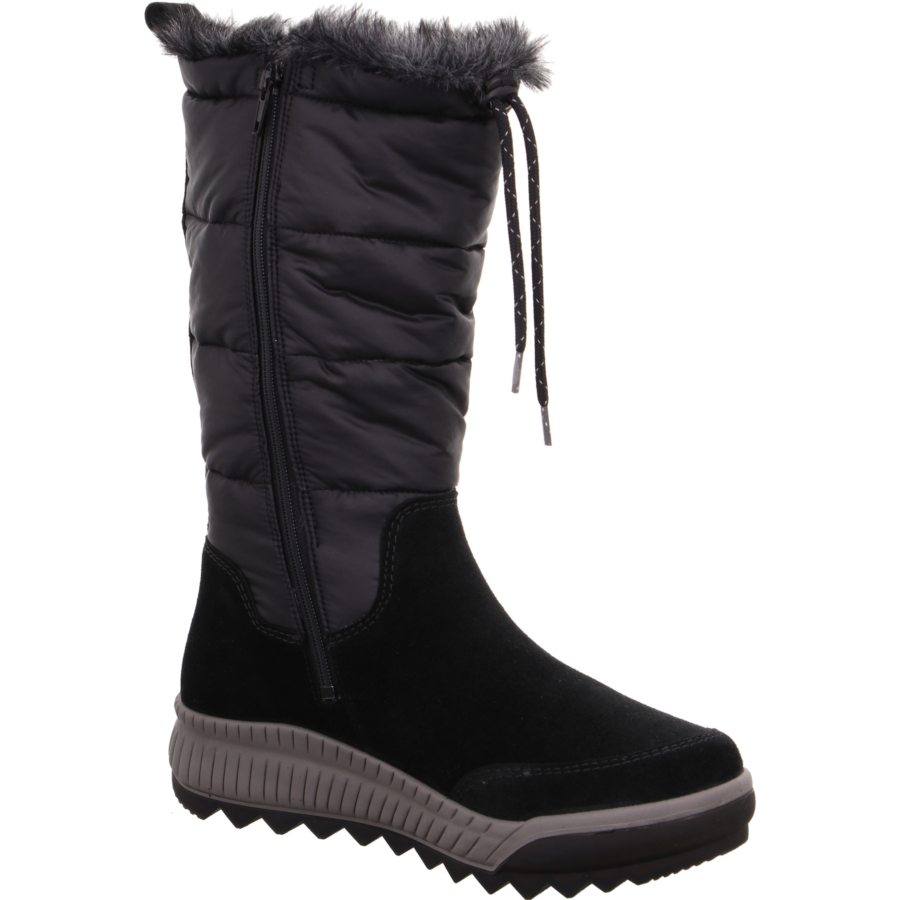 Legero TIRANO Damen Stiefel - Material: Leder/Textil in Schwarz