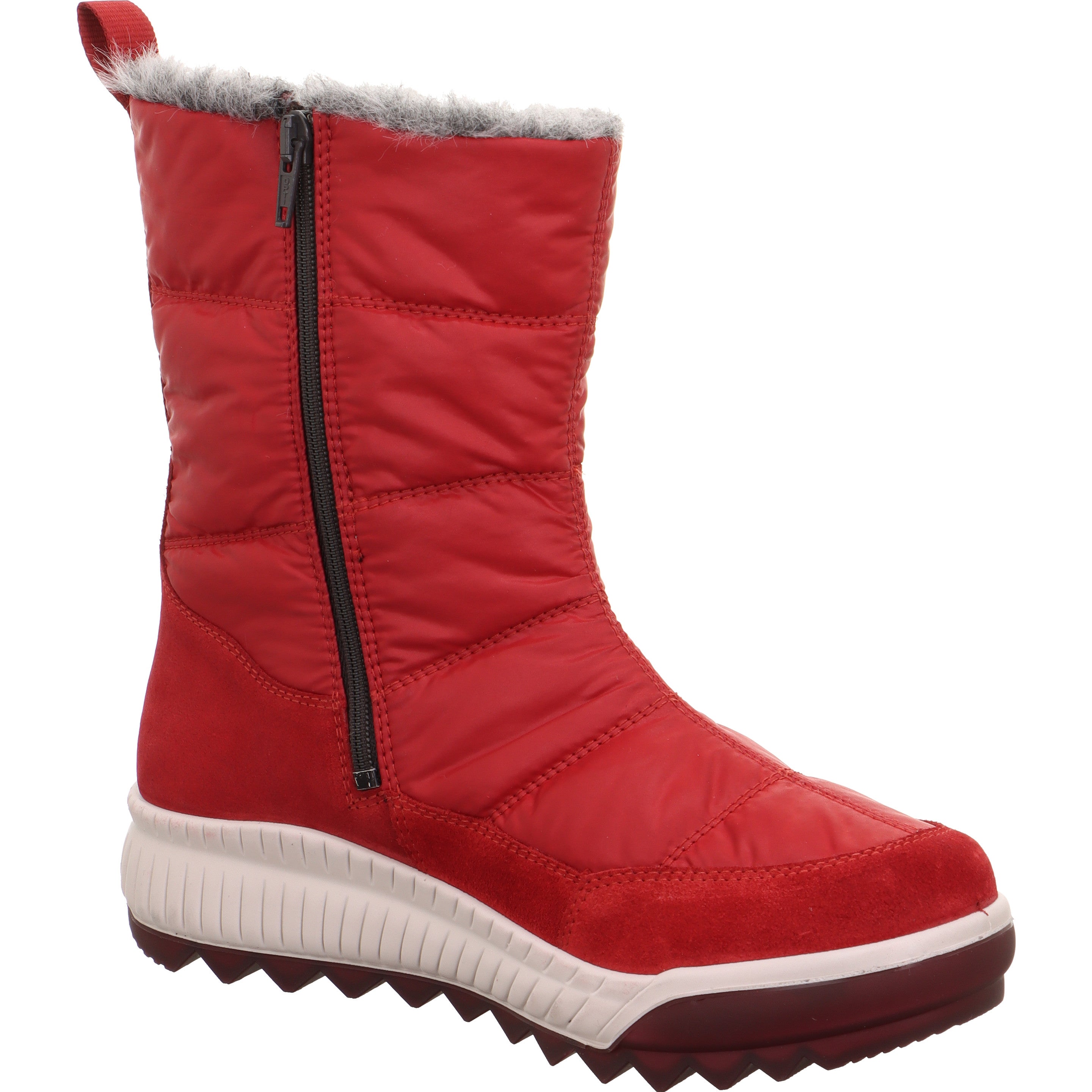 Legero TIRANO Damen Stiefel - Material: Leder/Textil in Rot