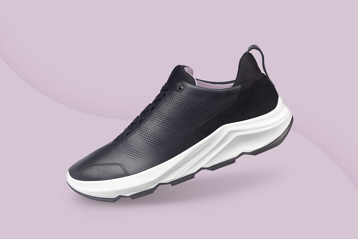 legero BLISS Damen Sneaker low mit Schnürung - Material: Textil - Farbe: Schwarz