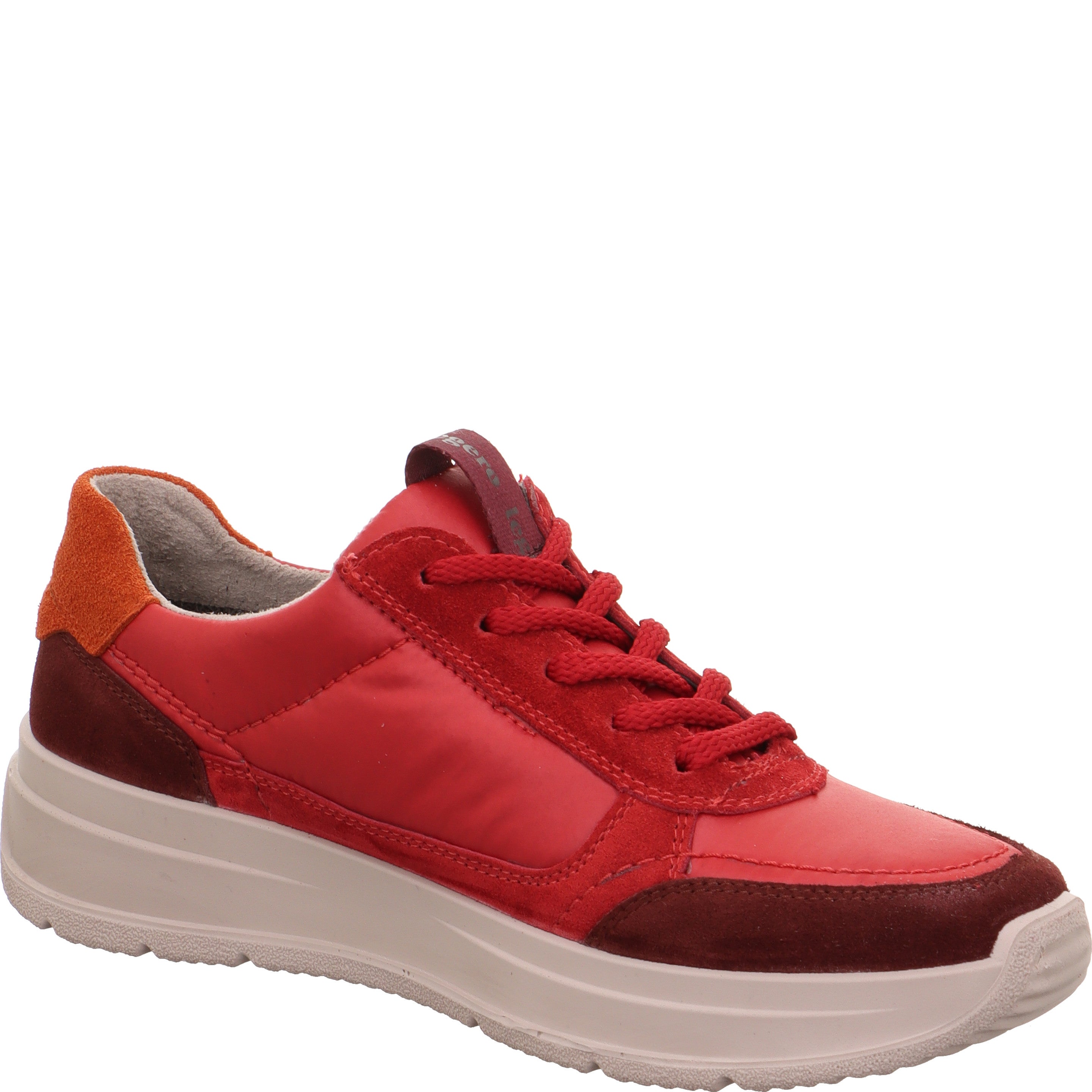 Legero SPRINTER Damen Sneaker low - Material: Leder/Textil in Rot