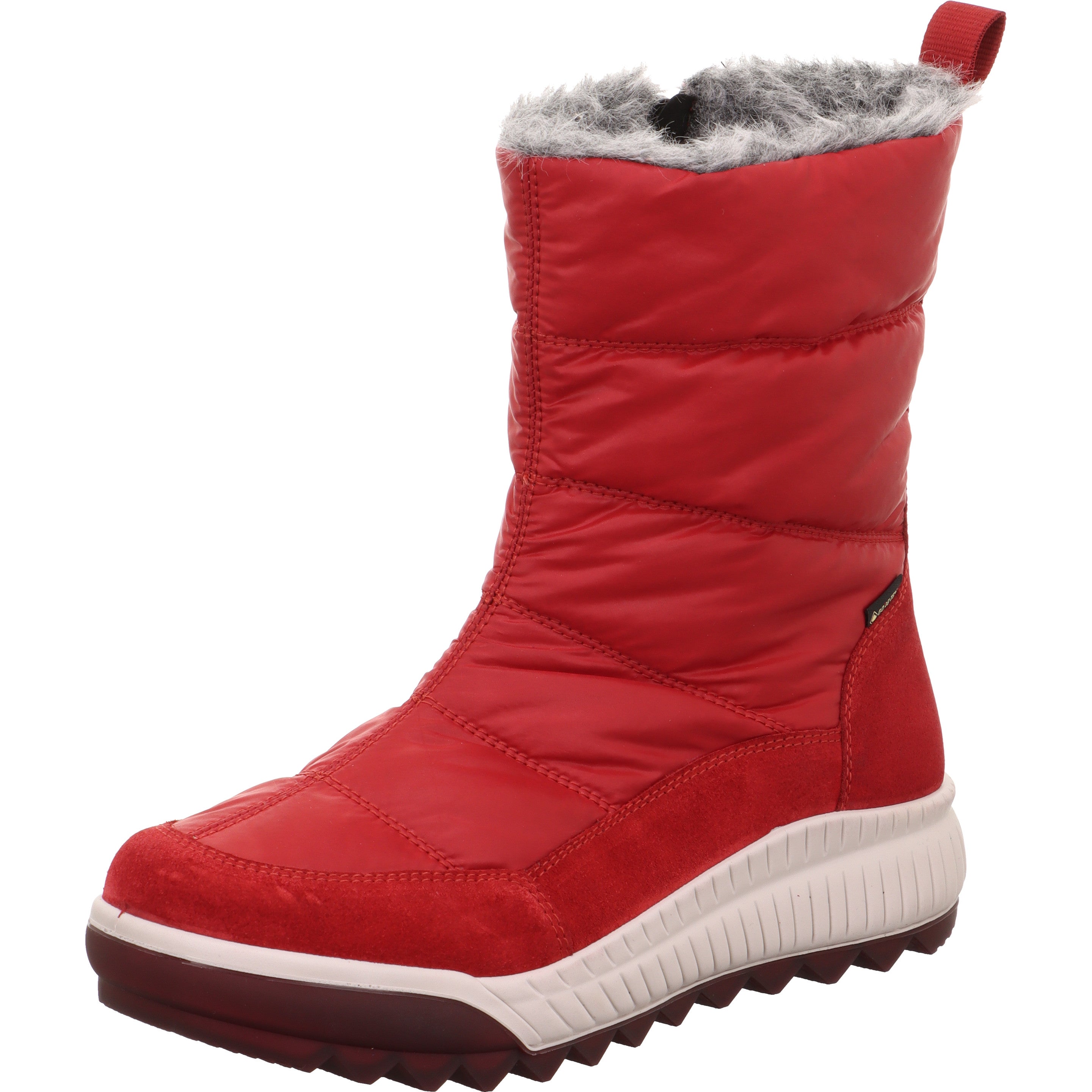 Legero TIRANO Damen Stiefel - Material: Leder/Textil in Rot