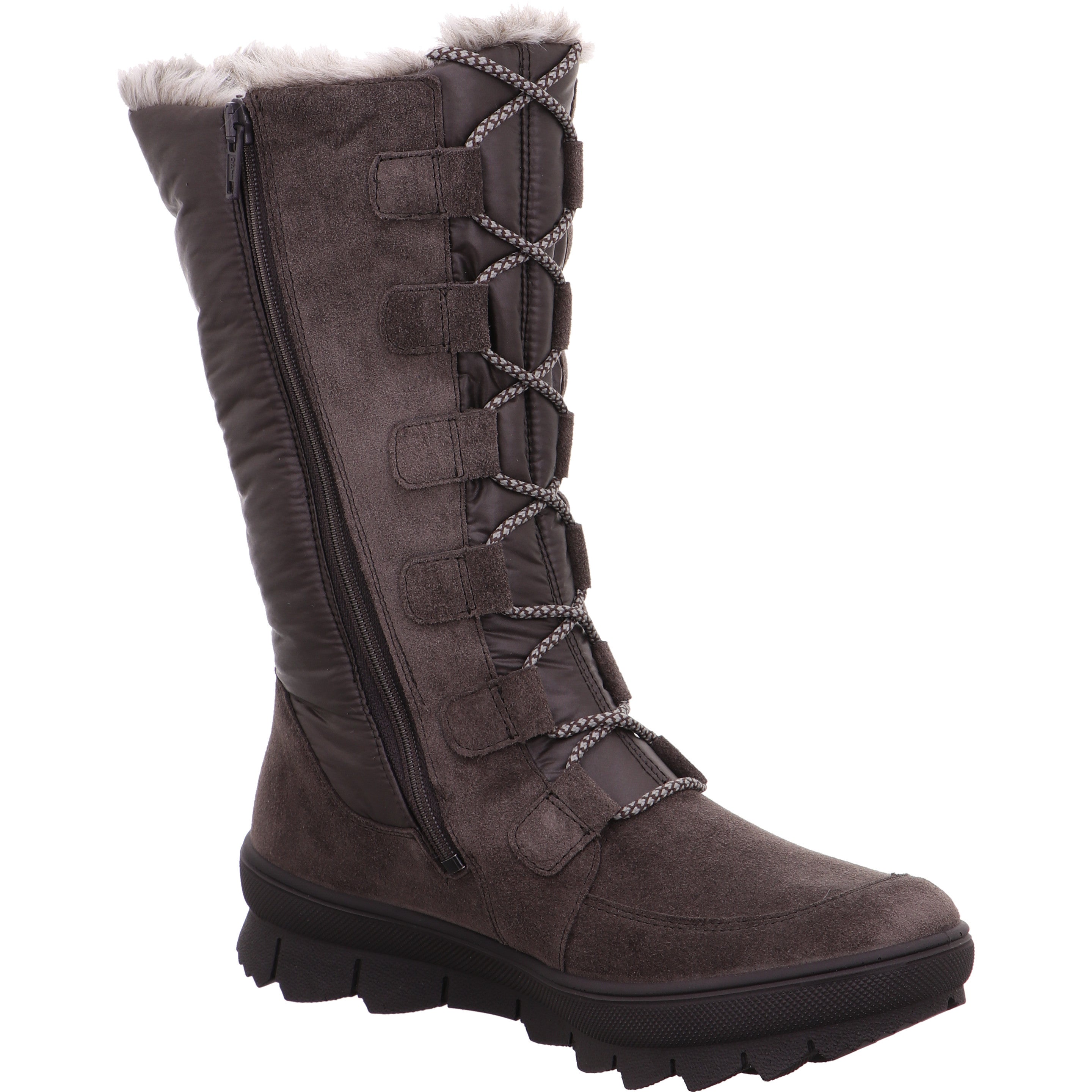 Legero NOVARA Damen Stiefel - Material: Leder/Textil in Grau