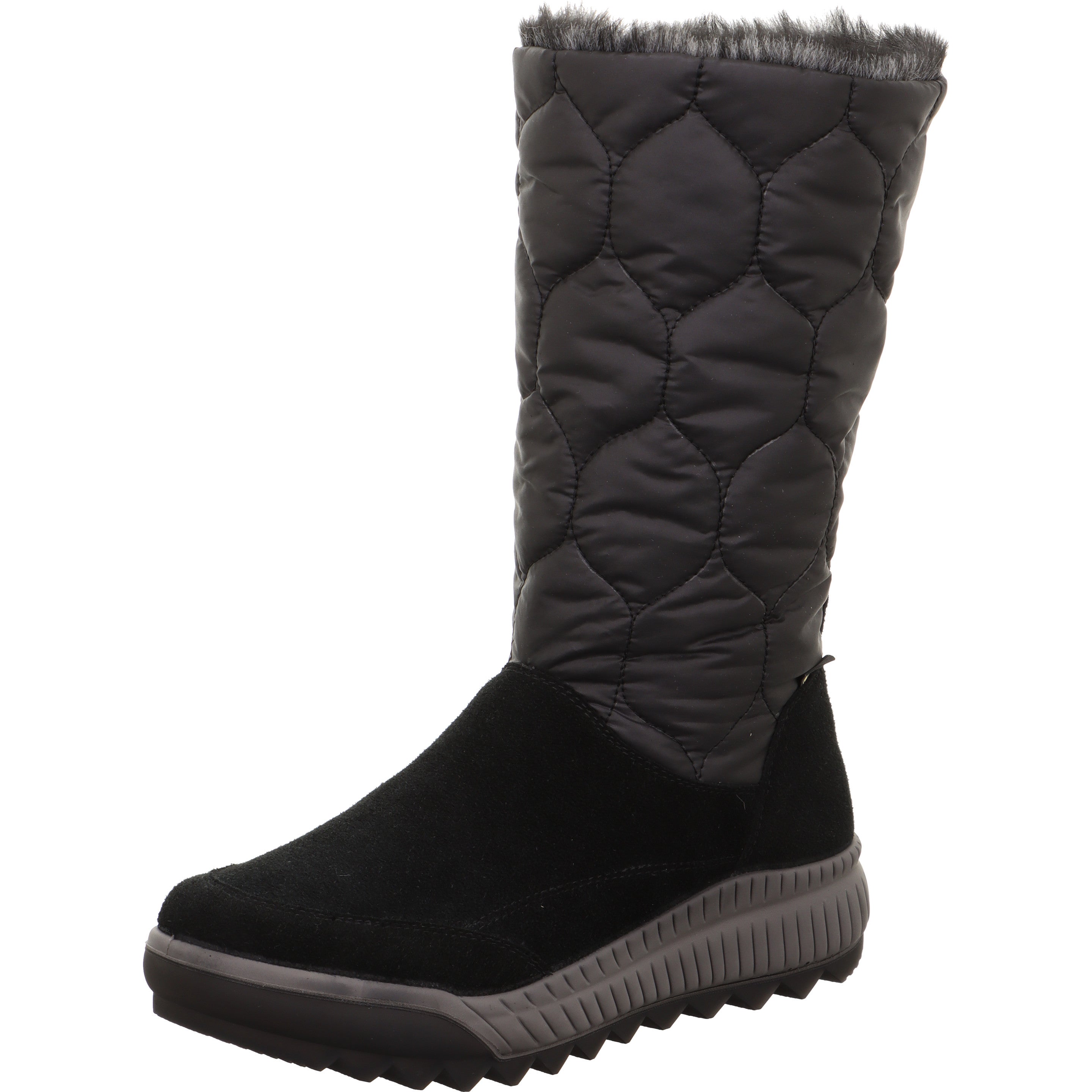 Legero TIRANO Damen Stiefel - Material: Leder/Textil in Schwarz