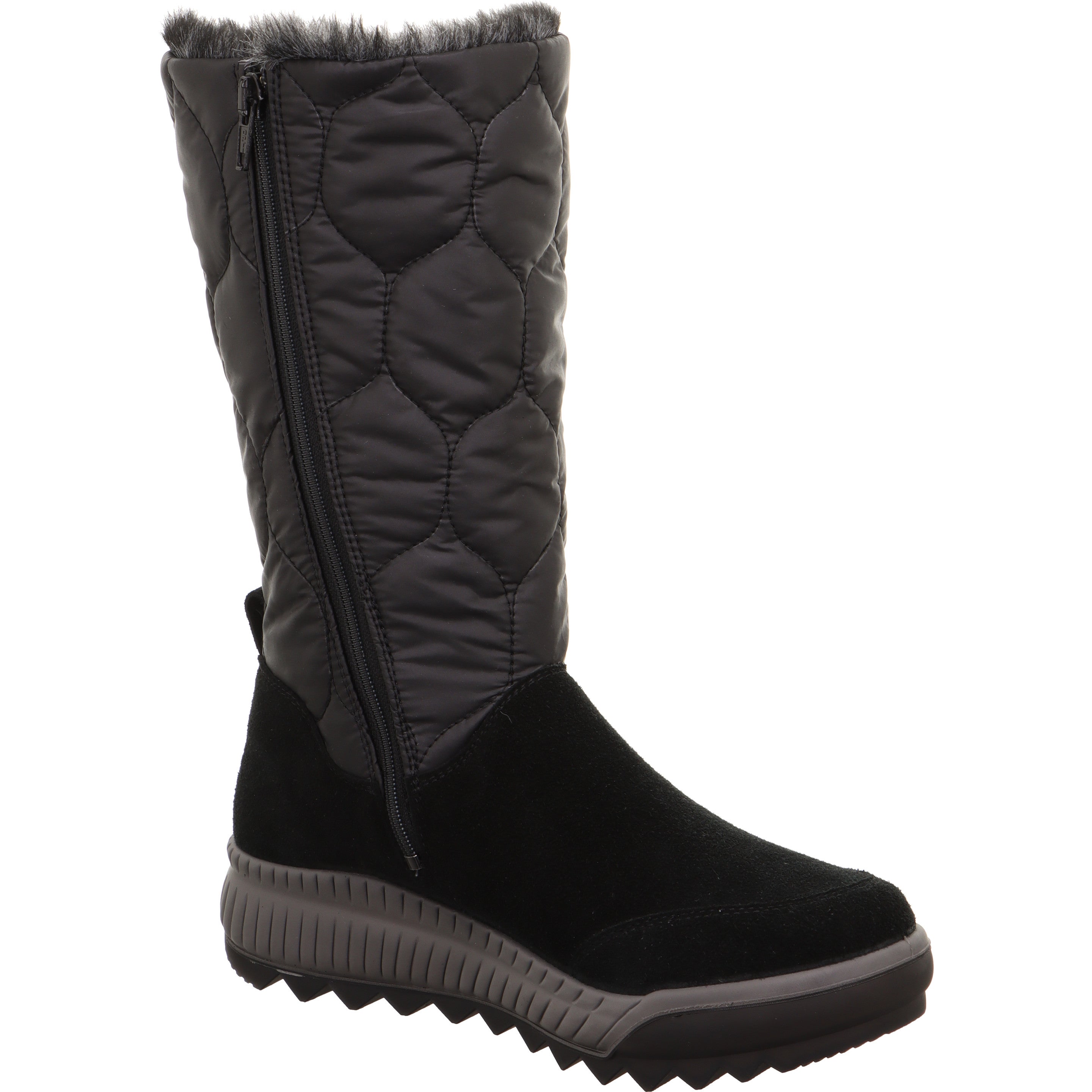 Legero TIRANO Damen Stiefel - Material: Leder/Textil in Schwarz
