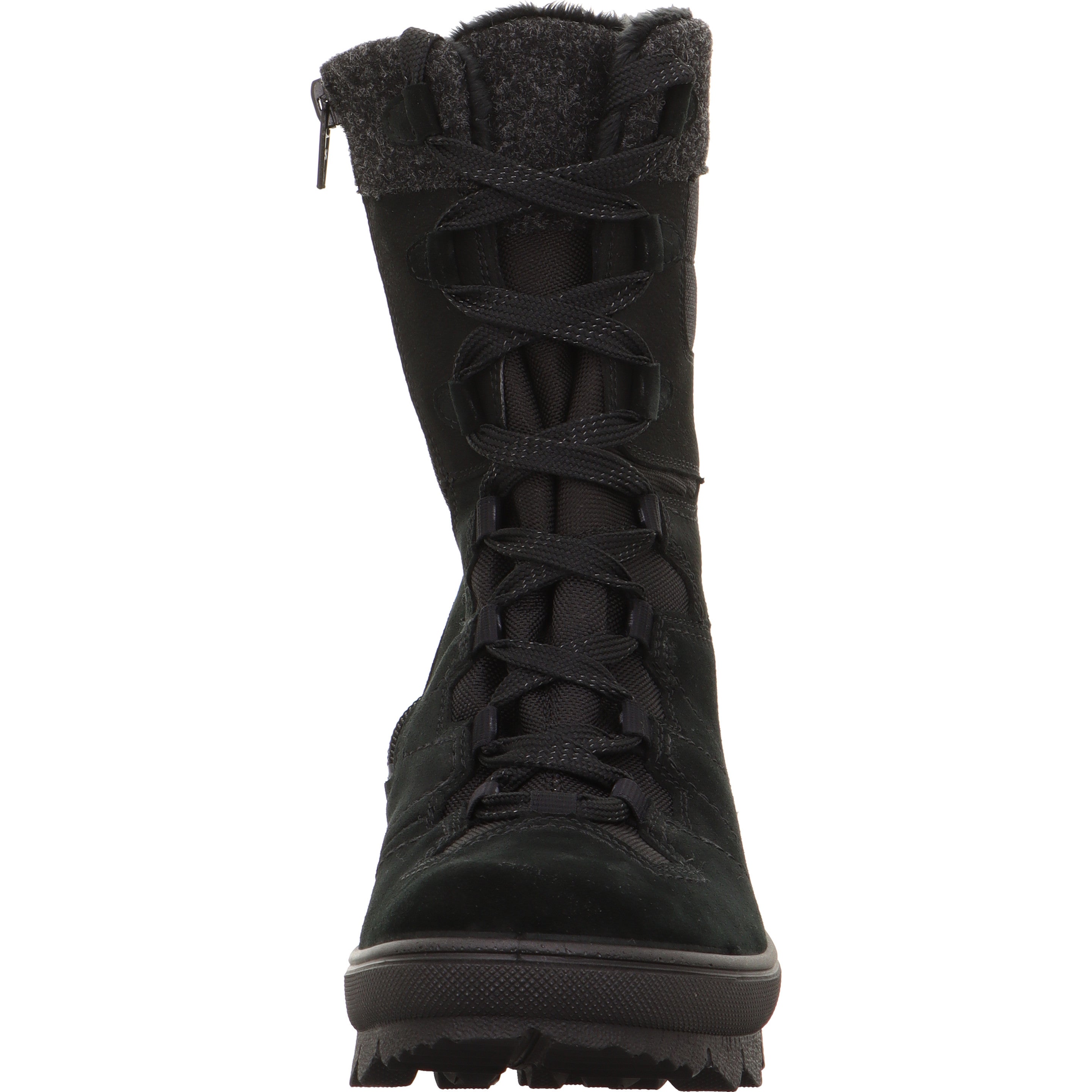 Legero NOVARA Damen Schnürboots - Material: Leder/Textil in Schwarz